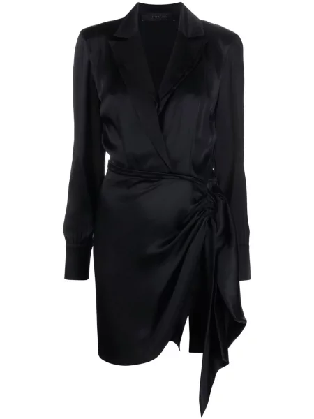 Sukienka Federica Tosi z klapą czarna