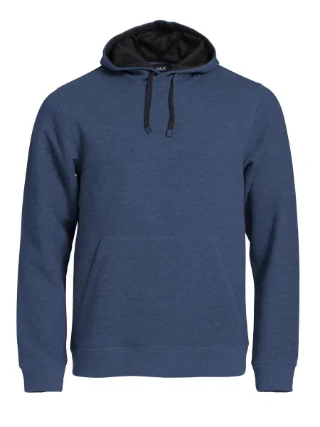 Clique Classic Hoody — bluza z kapturem blue melange niebieska