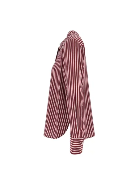 Lniana koszula Max Mara Studio czerwona