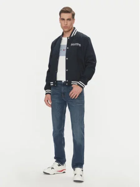 Tommy Hilfiger Bunda bomber Americana Varsity Tmavomodrá