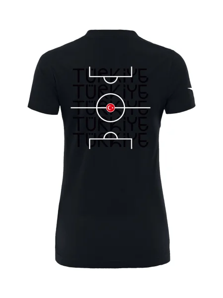 NIKE Funkčné tričko Türkiye červená / čierna biela