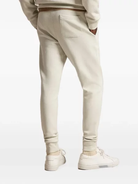 Pletene trčanje hlače Polo Ralph Lauren s vezom crvena