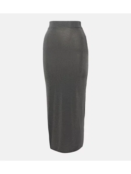 Fustă midi Alex Perry din jerseu până la genunchi gri