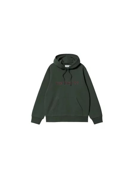 Carhartt WIP Hooded Carhartt Sweat Dark Scarab Palisander Mężczyźni Bluzy i bluzy z kapturem Carhartt WIP Size: M zielony