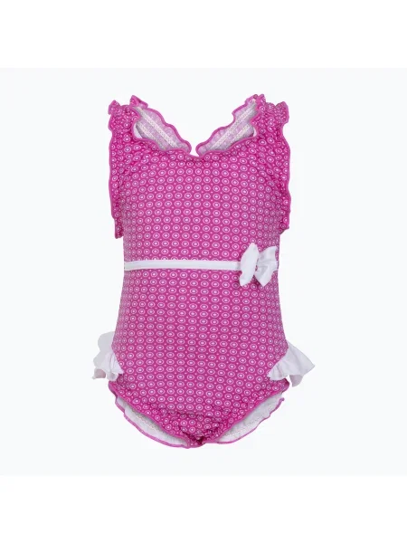 Dětské jednodílné plavky Fashy Babies Little Stars z pieluszką pink