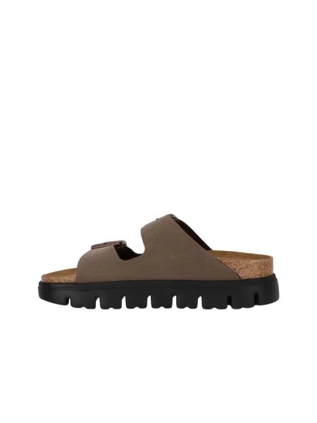 Birkenstock klapki x Papillio Arizona Chunky Birkibuc brązowe