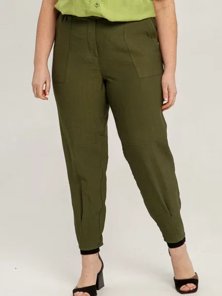 Лляні Штани повсякденні All Posa хакі