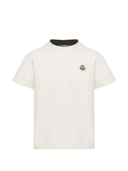 Koszulka dziecięca Moncler Enfant biała
