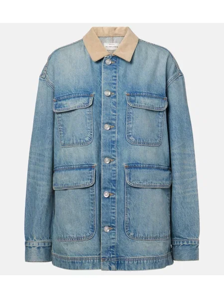 Geacă de blugi Slvrlake de catifea cord albastru