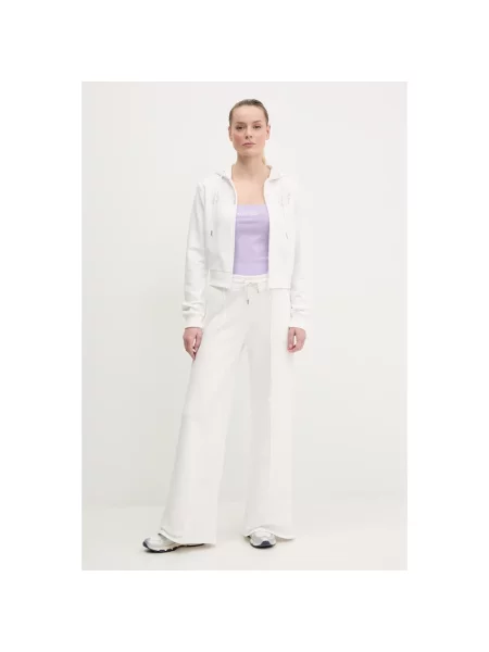 Guess bluza PRIMULA z kapturem z aplikacją biały