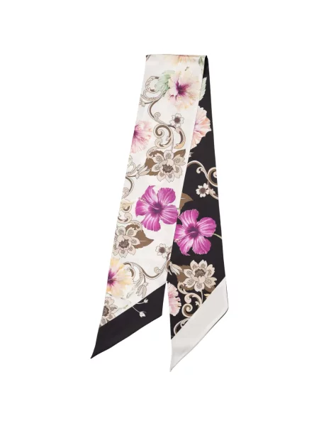 Fular Elizabetta cu model floral cu imagine