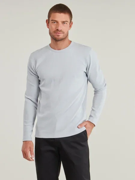 Tricou mânecă lungă Boss gri