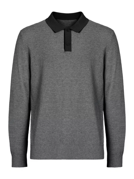 Vantory Pulover gri amestecat negru