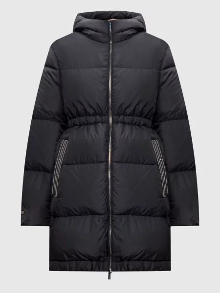 Пуховик з ланцюжком моніль Peserico чорний