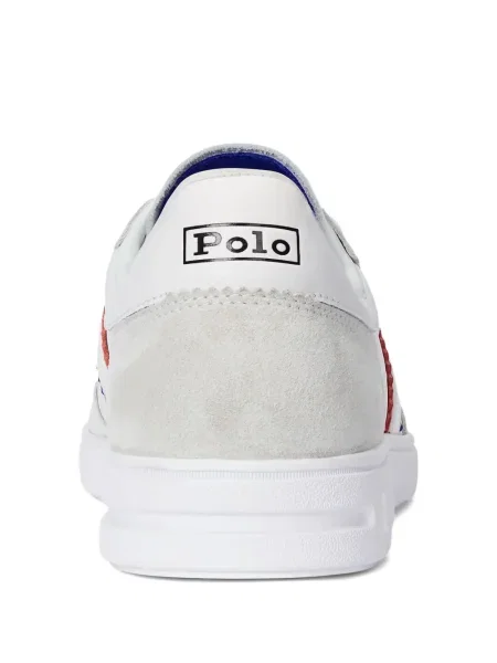 Πλεκτή μακρύς φόρεμα σε στυλ πουκάμισου Polo Ralph Lauren με halter λαιμόκοψη λευκό