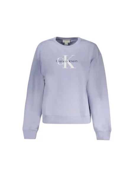 Calvin Klein Bluzy Kobieta S Viola Cotton Sweatshirt fioletowy