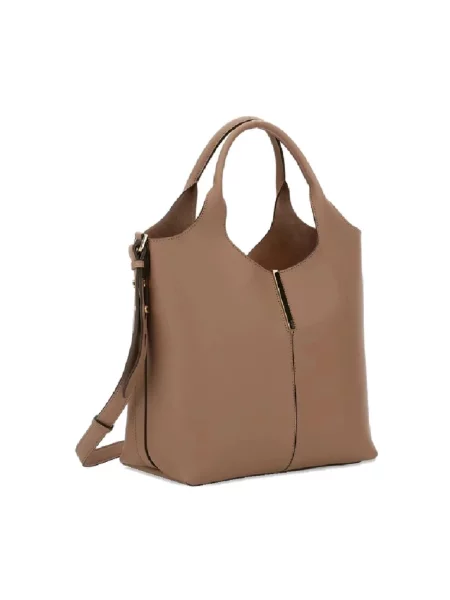 Shopperka Tod's skórzana brązowa