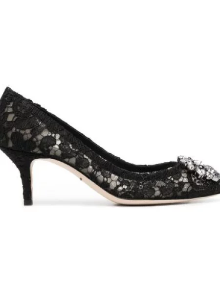 Nėriniuotos bateliai Dolce & Gabbana juoda