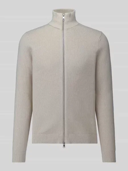 Kurtka z dzianiny o kroju regular fit z czystej bawełny model ‘DAME’ Selected Homme biała
