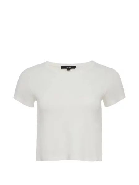 Decupat tricou The Park cu broderie alb