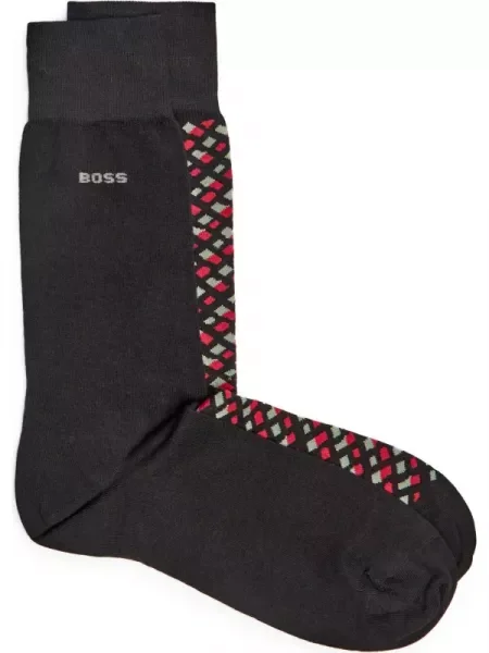 BOSS BLACK Șosete Monogram CC negru