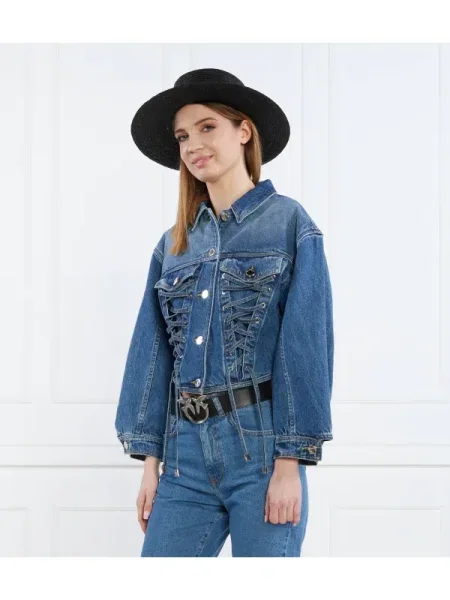 Pinko Geacă de blug | Cropped Fit albastru
