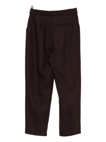 Pantaloni Psophia plisate maro