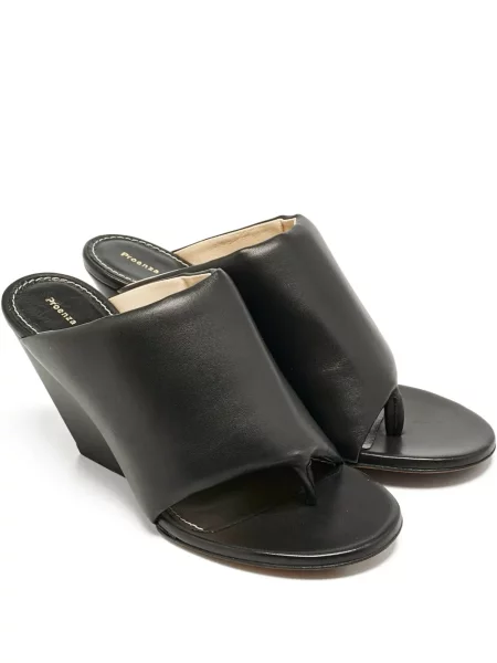 Сандали Proenza Schouler с клин ток черно