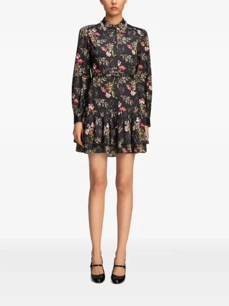 Rochie mini Cinq A Sept cu model floral cu imagine negru