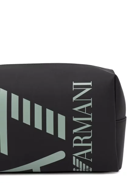 Чанта Ea7 Emporio Armani с принт черно