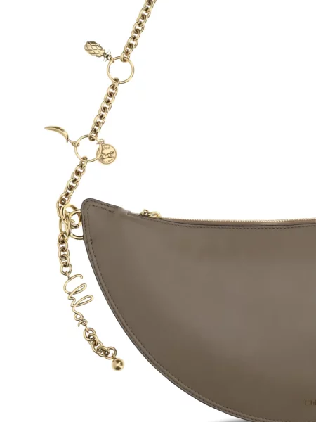 Colier Chloé din piele gri