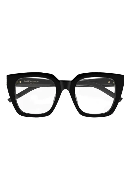 Ochelari de soare pătrați Saint Laurent Eyewear negru