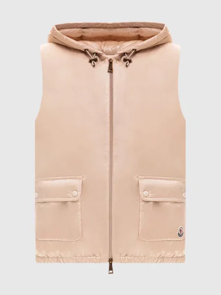 Пуховий жилет Lansette Moncler бежевий