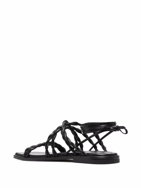Sandale Stuart Weitzman fără toc negru