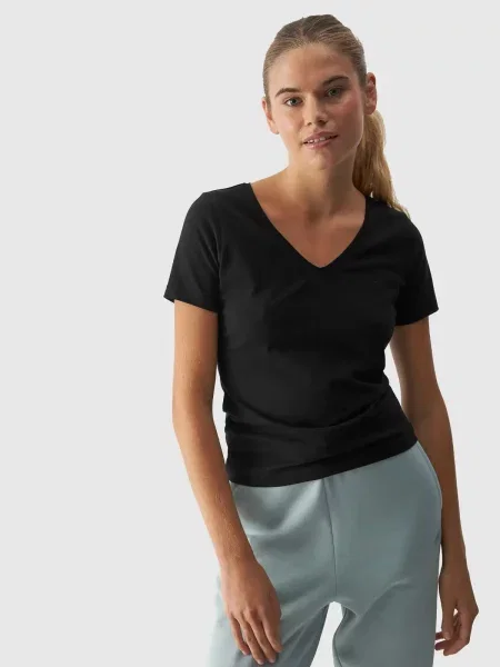 4F t-shirt koszulka XS czarna