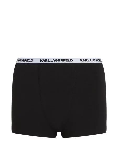 Pantaloni scurți Karl Lagerfeld cu autograf negru