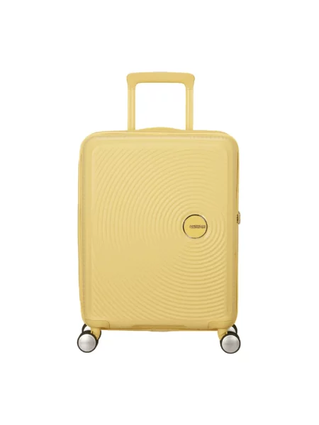 Walizka podróżna American Tourister Soundbox 41 l pastel yellow żółta