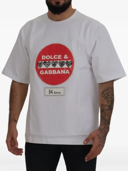 Póló Dolce & Gabbana autogrammal fehér