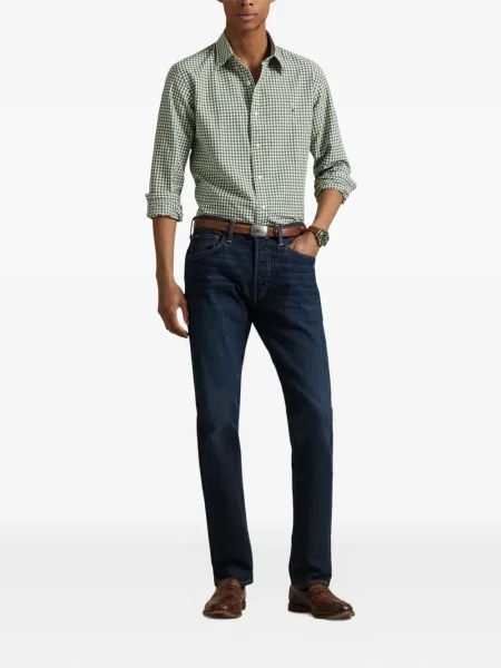 Ριγέ polo Polo Ralph Lauren με κουκούλα με αυτόγραφο λευκό