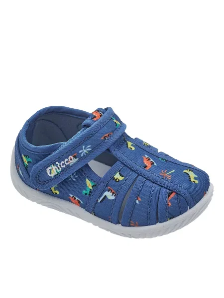 Детские тапочки Chicco голубые