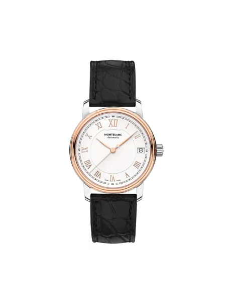 Zegarek Montblanc skórzany czarny
