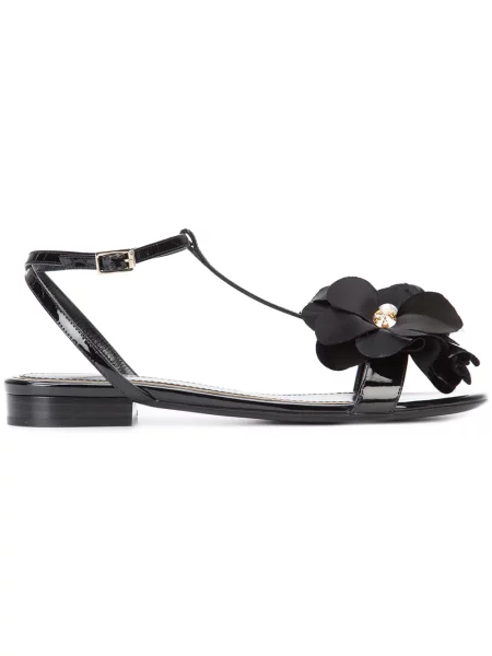 Sandale Lanvin cu model floral negru