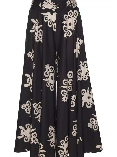 LASCANA Pantaloni roz pudră negru