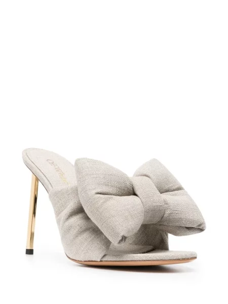 Sandale Off-white cu funde alb
