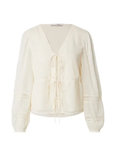 Abercrombie & Fitch Bluză alb