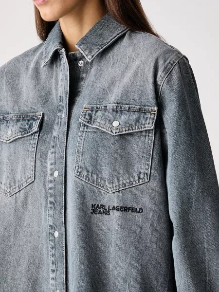 Джинсовая рубашка Karl Lagerfeld Jeans