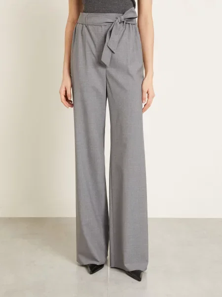 Max Mara Kalhoty Marlene Salpa tmavě šedá