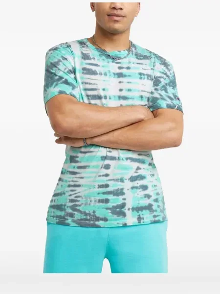 Тениска Champion с tie-dye ефект връзки синьо