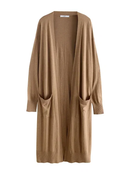 Next Geacă tricotată cămilă maro