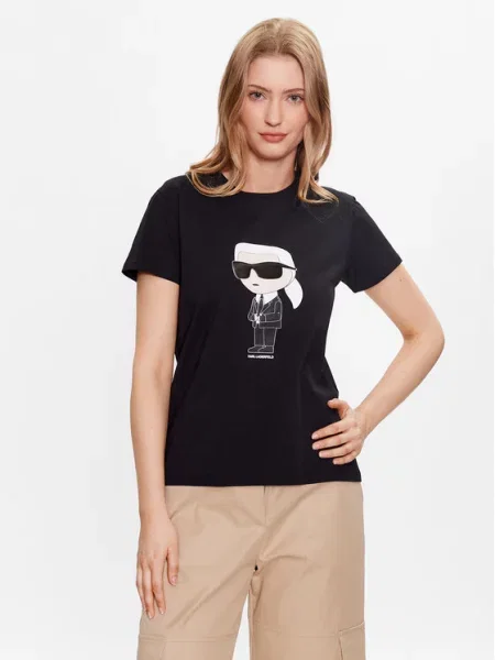 KARL LAGERFELD T-shirt Ikonik Regular Fit crna
